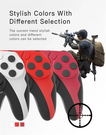 GAMINJA P48 Wireless Gamepad for PS4 PS3 &amp; PC – Six-Axis