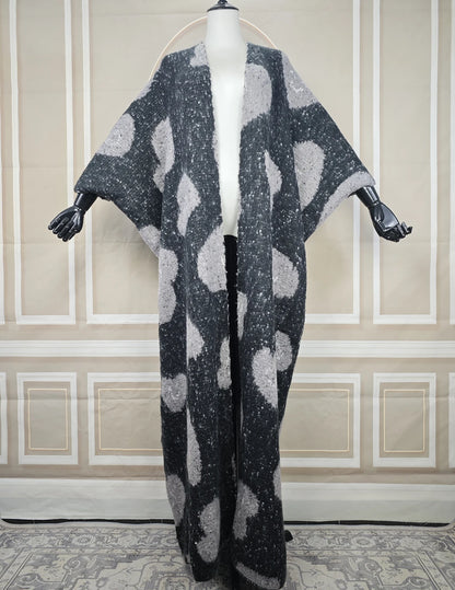 Luxury Fur Gradient Coat Poncho – Women&