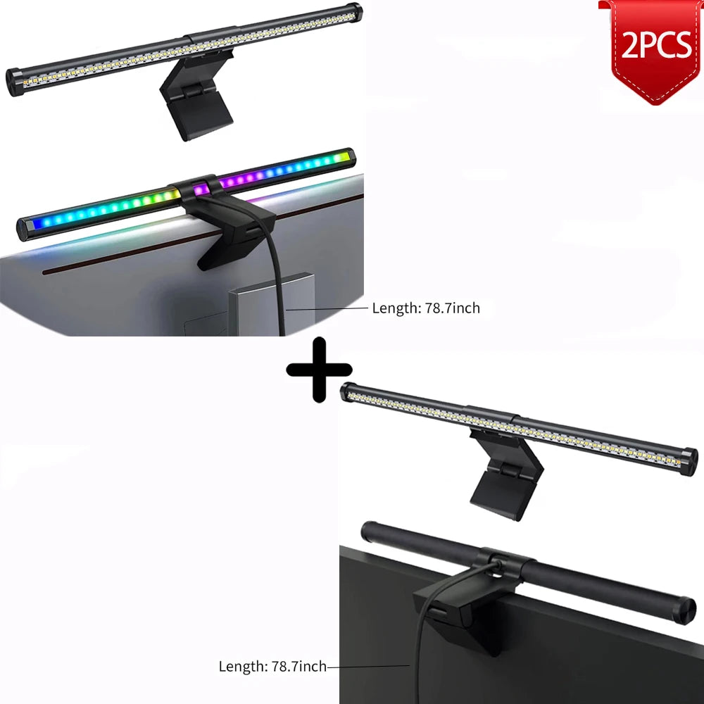 RGB LED Monitor Light Bar – 44cm Screen Hanging Lamp