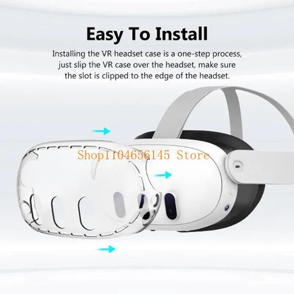 VR Headset Comfort Cover for Meta Quest 3 – Improved Gaming Experience