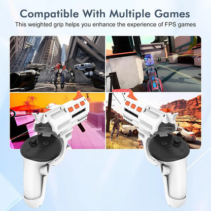 VR Gunstock Grip Handle Attachment for Meta Quest 2/3/3S – FPS Gaming