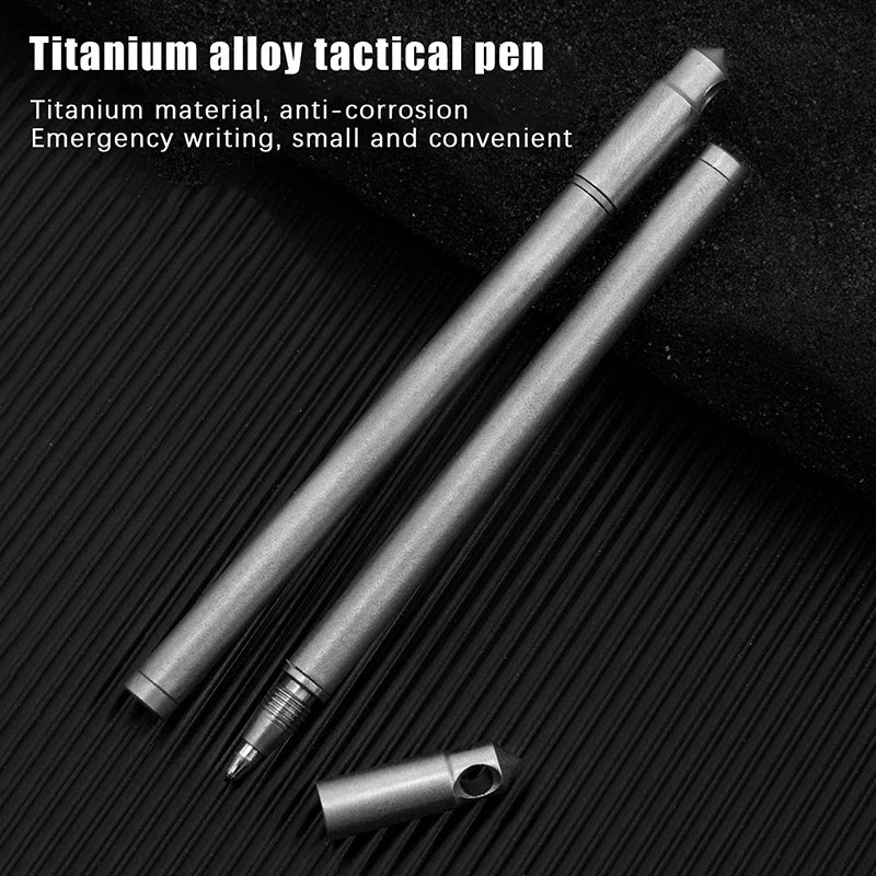 EDC Mini Titanium Pen – Outdoor Camping & Hiking Tool