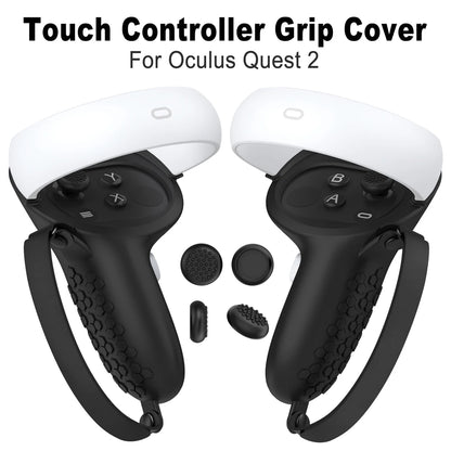 Silicone VR Controller Cover &amp; Knuckle Grip for Oculus Quest 2/3