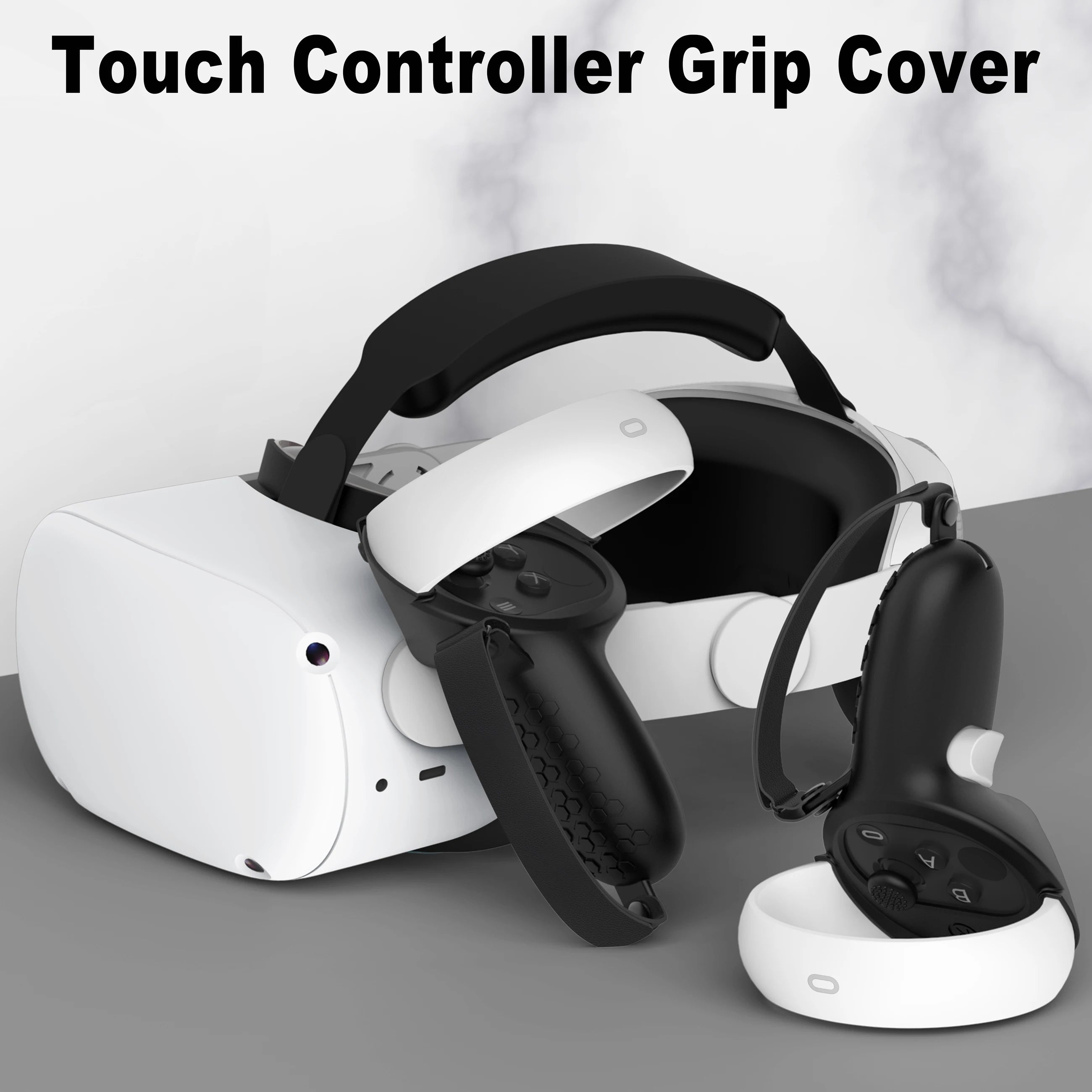Silicone VR Controller Cover &amp; Knuckle Grip for Oculus Quest 2/3