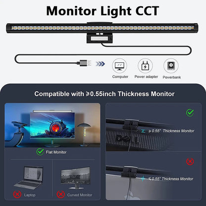 RGB LED Monitor Light Bar – 44cm Screen Hanging Lamp