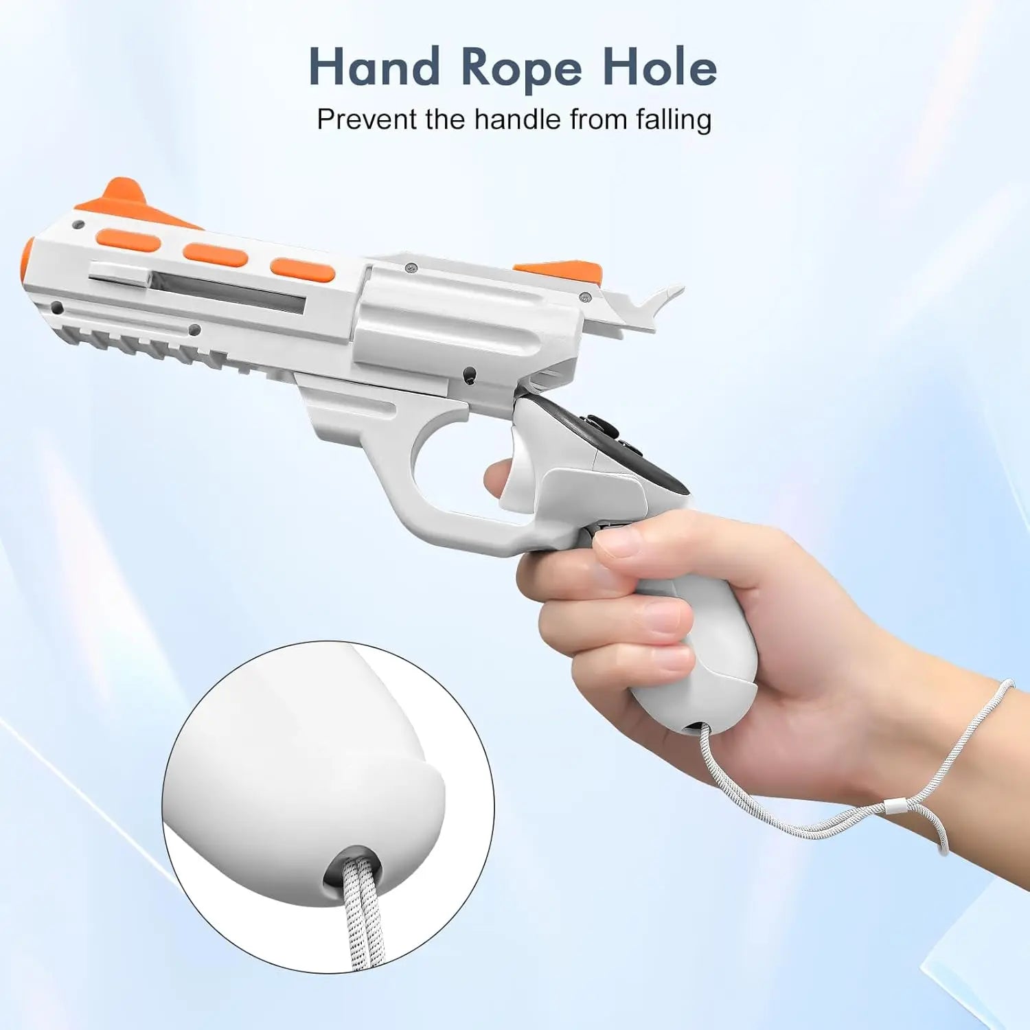 VR Gunstock Grip Handle Attachment for Meta Quest 2/3/3S – FPS Gaming