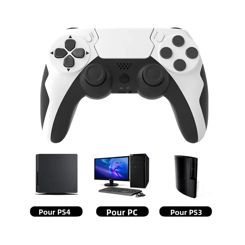 GAMINJA P48 Wireless Gamepad for PS4 PS3 &amp; PC – Six-Axis