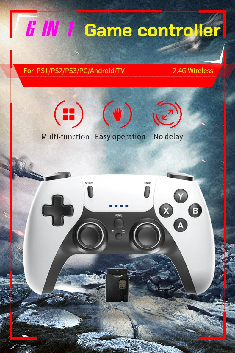 Wireless gaming controller for PS1 PS2 PS3 PC Android