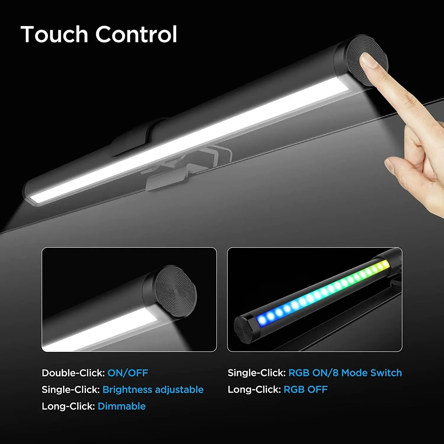 RGB LED Monitor Light Bar – 44cm Screen Hanging Lamp