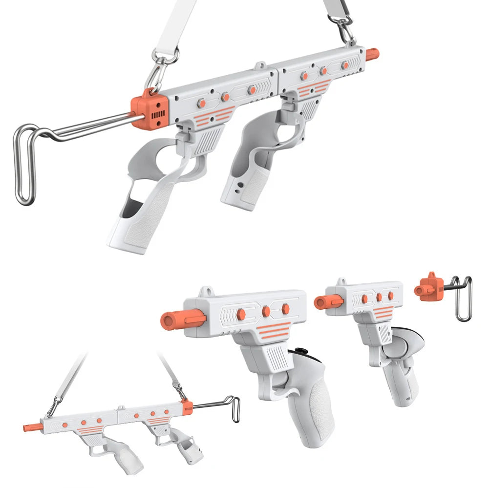 VR Rifle Adapter &amp; Controller Stock for Meta Quest – Shooting Games