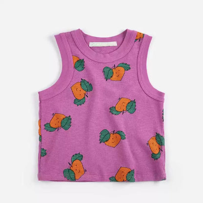 Girls Countryside Flower Printed Dress – Kids Summer Outfit
