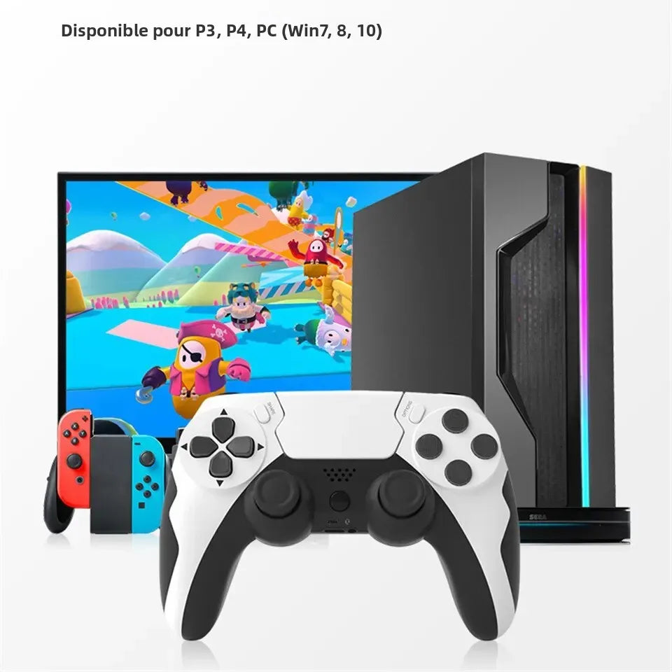GAMINJA P48 Wireless Gamepad for PS4 PS3 &amp; PC – Six-Axis