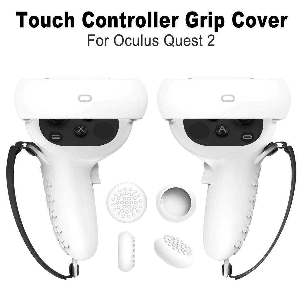Silicone VR Controller Cover &amp; Knuckle Grip for Oculus Quest 2/3