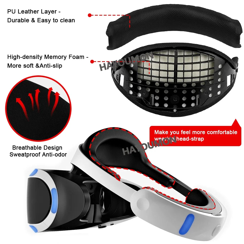 PSVR 1.0 Head Cushion &amp; Breathable Face Pad Replacement Kit