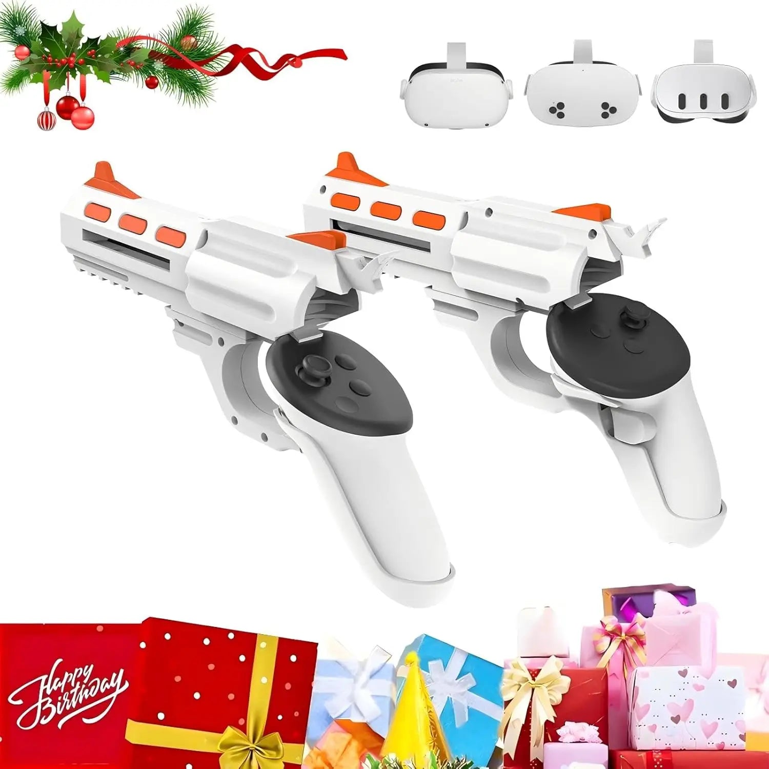 VR Gunstock Grip Handle Attachment for Meta Quest 2/3/3S – FPS Gaming