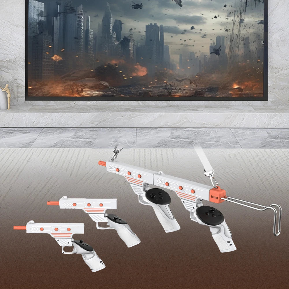 VR Rifle Adapter &amp; Controller Stock for Meta Quest – Shooting Games
