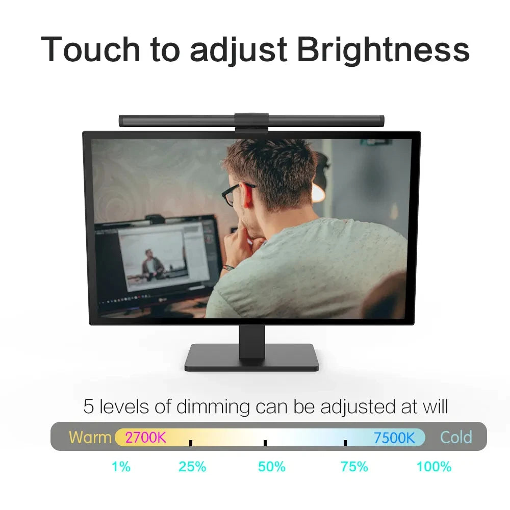 RGB LED Monitor Light Bar – 44cm Screen Hanging Lamp