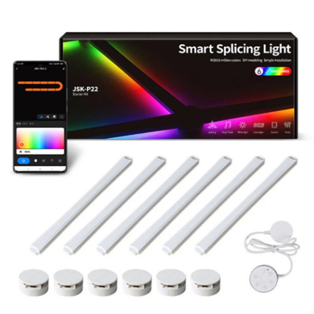 DIY Splicing RGB Smart Wall Light – Voice &amp; App Control