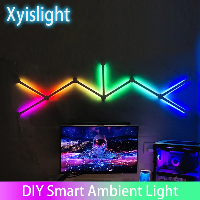 DIY Splicing RGB Smart Wall Light – Voice &amp; App Control