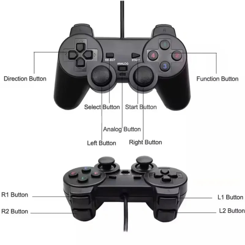 USB wired gamepad controller for PC laptop Windows compatible