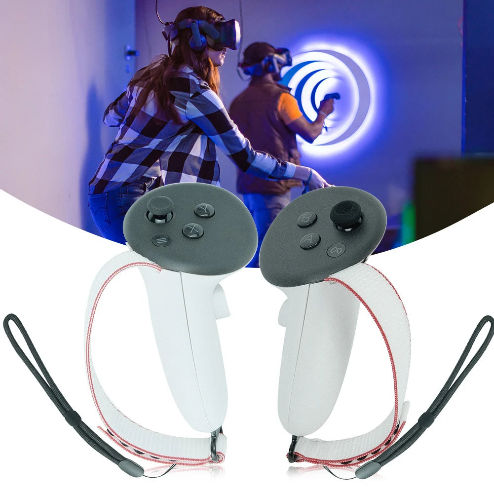 VR Controller Grips Bundle for Meta Quest 3 – Straps, Battery Cover