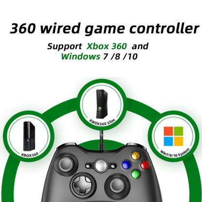 Xbox 360 Wired Game Controller for PC – Windows 7/8/10 Compatible