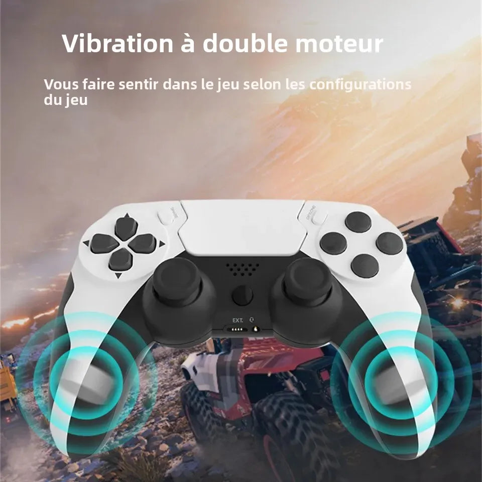 GAMINJA P48 Wireless Gamepad for PS4 PS3 &amp; PC – Six-Axis