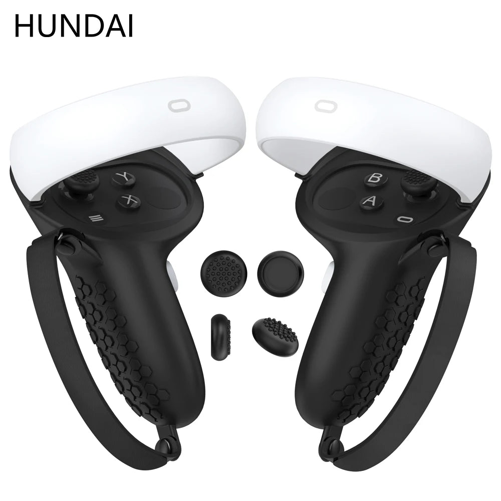 Silicone VR Controller Cover &amp; Knuckle Grip for Oculus Quest 2/3