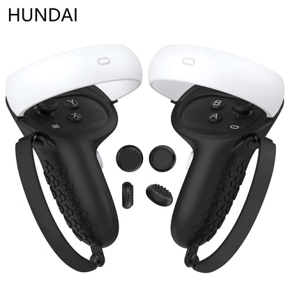 Silicone VR Controller Cover &amp; Knuckle Grip for Oculus Quest 2/3