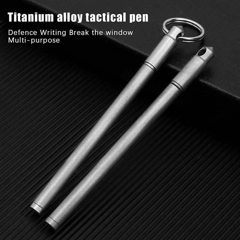 EDC Mini Titanium Pen – Outdoor Camping & Hiking Tool