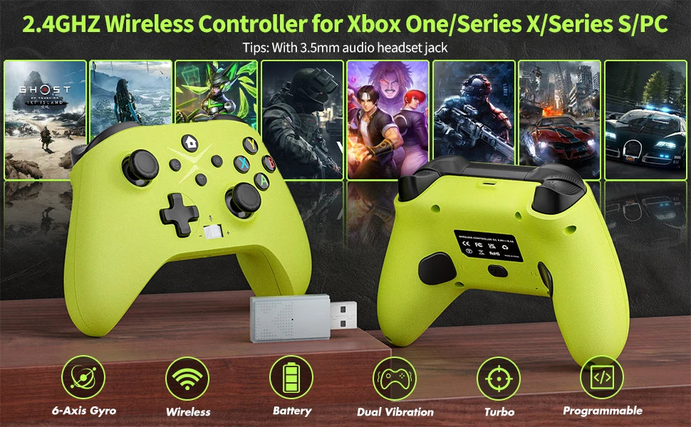 Wireless xbox controller 2.4G for Xbox One Series S X PC