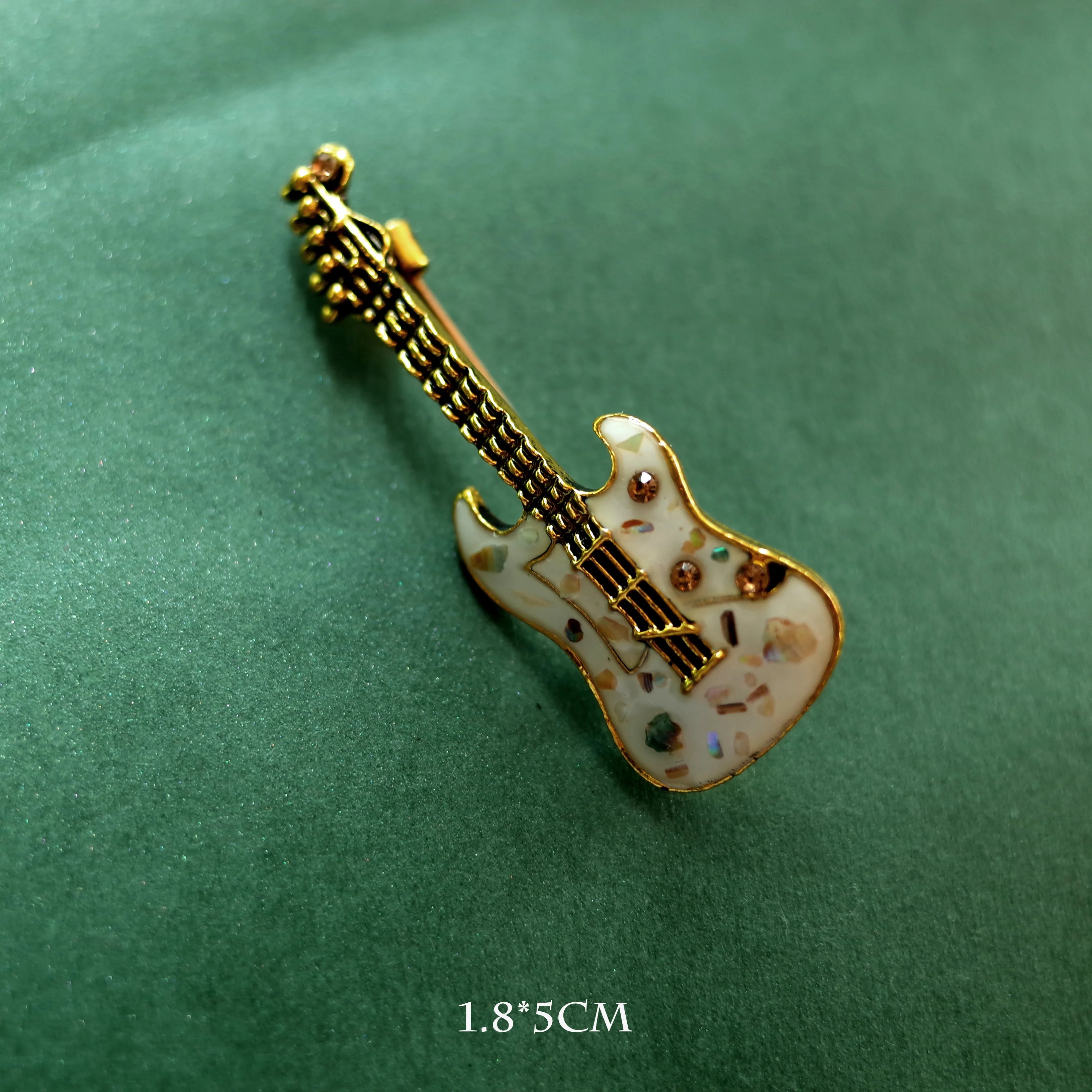 Musical Instrument Brooch Pin – Guitar, Violin, Piano for Women &amp; Kids