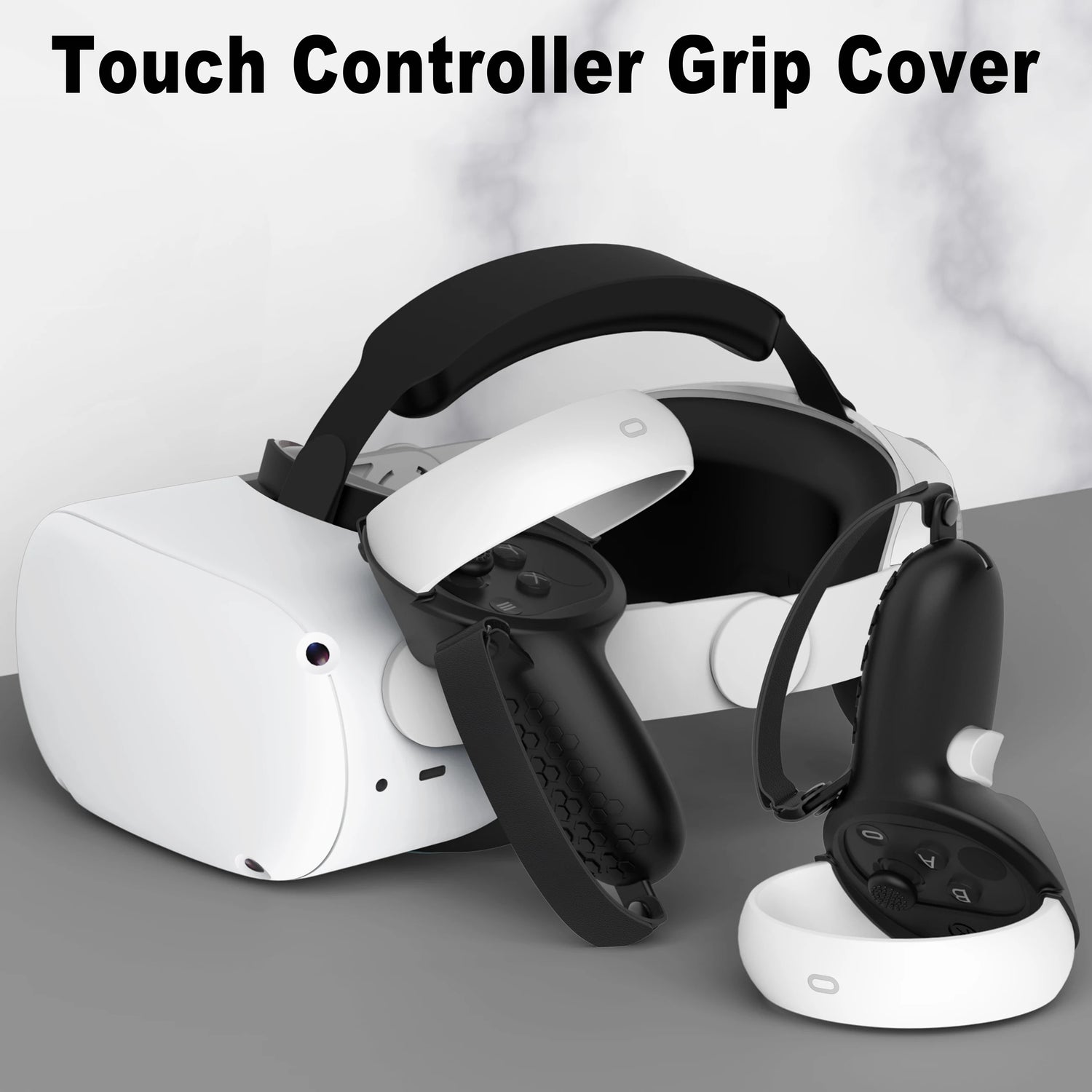 Silicone VR Controller Cover &amp; Knuckle Grip for Oculus Quest 2/3