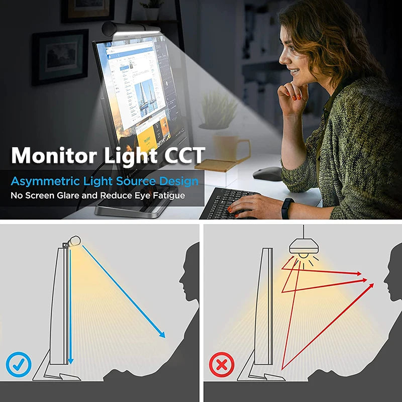 RGB LED Monitor Light Bar – 44cm Screen Hanging Lamp