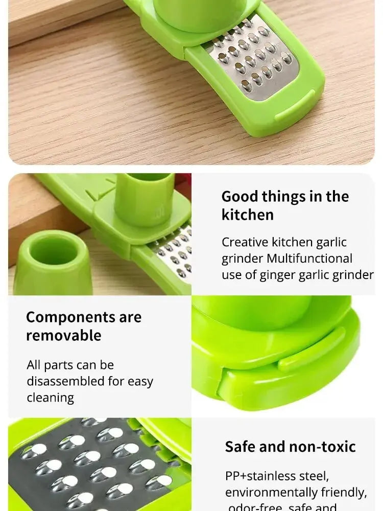 Mini Garlic Grinder &amp; Press – Kitchen Cooking Accessory