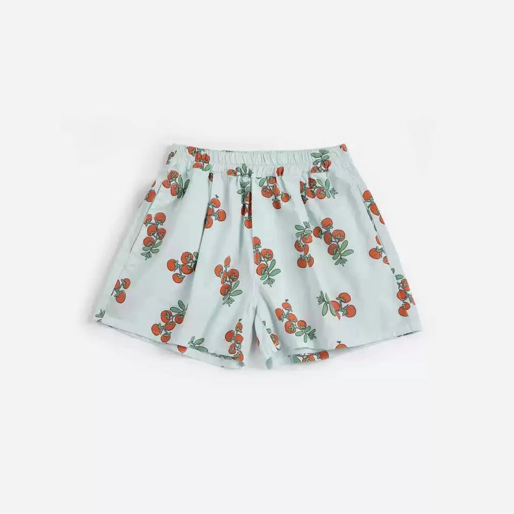 Girls Countryside Flower Printed Dress – Kids Summer Outfit