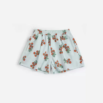 Girls Countryside Flower Printed Dress – Kids Summer Outfit