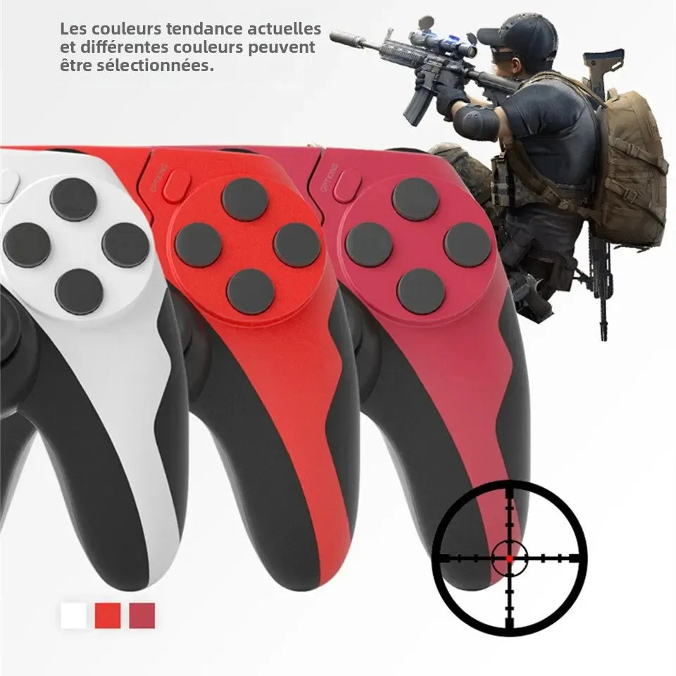GAMINJA P48 Wireless Gamepad for PS4 PS3 &amp; PC – Six-Axis
