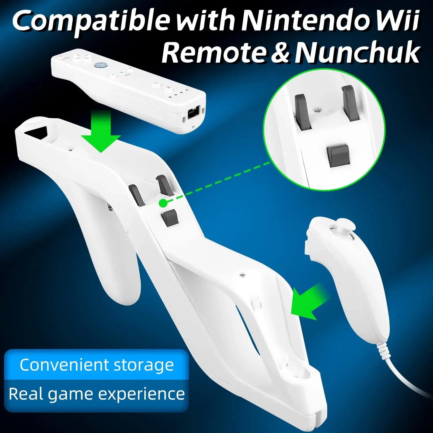 Wii Zapper Gun Attachment for Wii Remote Controller – Shooting Games
