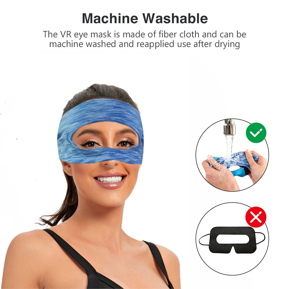 Breathable VR Eye Mask Cover &amp; Sweat Pad for Meta Quest 2/3 &amp; Oculus Quest