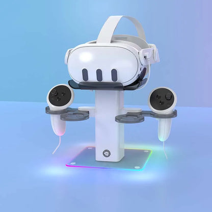 VR Headset Stand &amp; Controller Display Holder for Meta Quest 3/3S