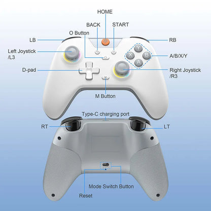 EasySMX X05 wireless gamepad RGB hall effect multi-platform