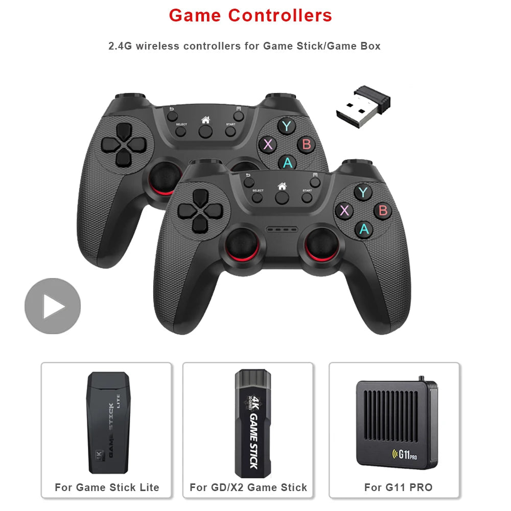 Wireless gamepad mando android pc tv box mobile controller