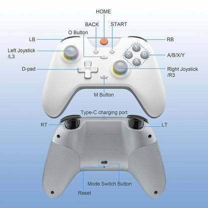 EasySMX X05 wireless gamepad RGB hall effect multi-platform