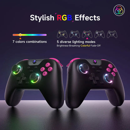 EasySMX X05 wireless gamepad RGB hall effect multi-platform